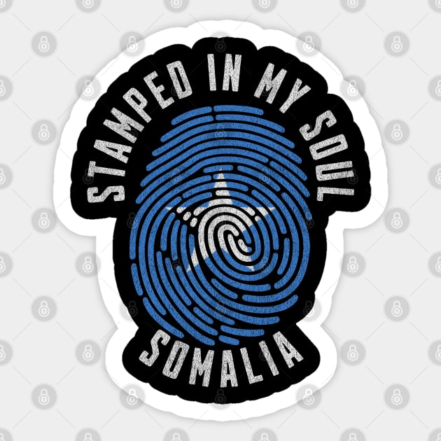Stamped in My Soul Somalia Flag Design Somali Pride Sticker by Yesteeyear
